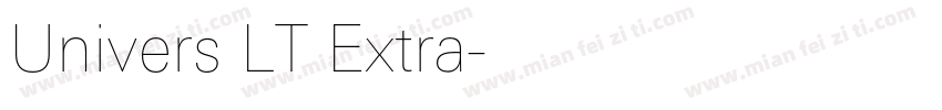 Univers LT Extra字体转换